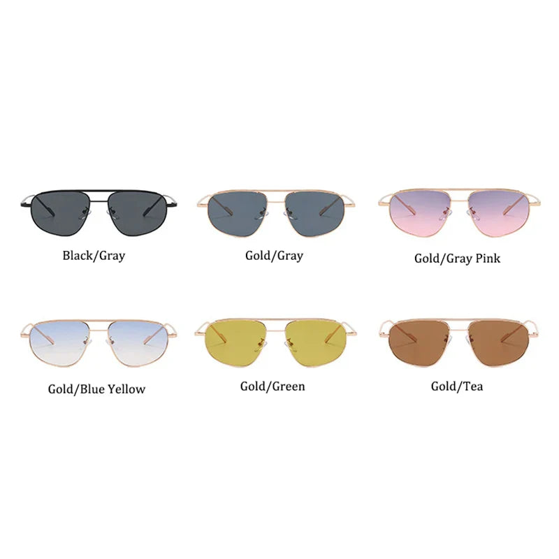 NIGHTCRASH 9190 – Retro Alloy Pilot Shades for Women | UV400 Rockstar Grade Gradient Eyewear