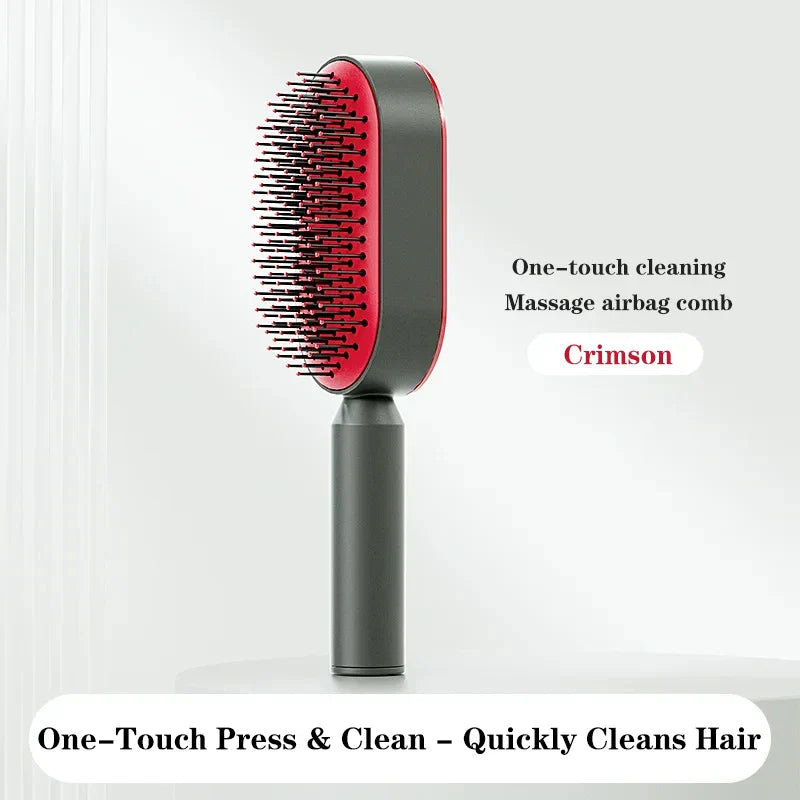 The Reckless Comb: One-Click Clean, Scalp-Slaying Air Cushion Hairbrush for Hardcore Hair Rebels