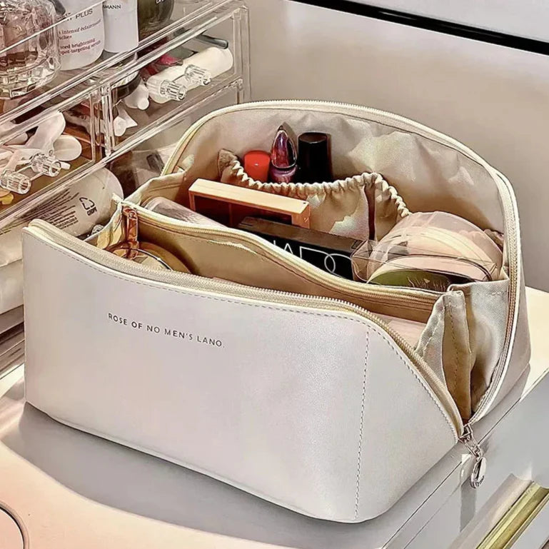 Bag of Holding: Ultra-Clever Travel Cosmetic Case for Women | Zippered Makeup & Toiletry Vault for Organized Queens