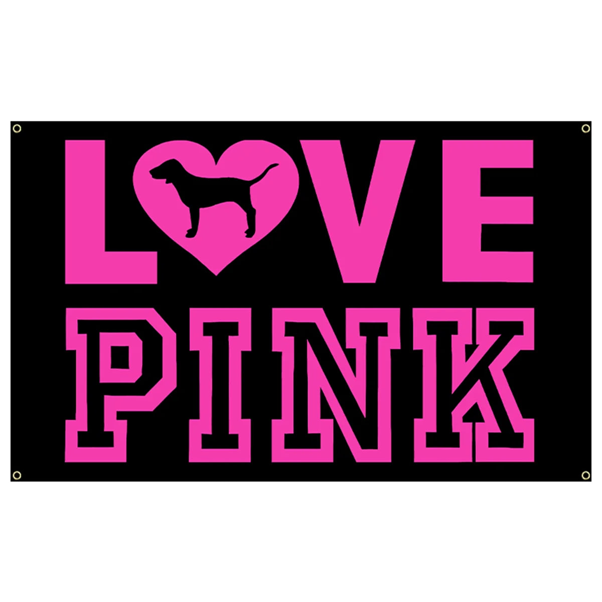 PINK OUT LOUD! 3x5 & 2x3 LOVE PINK Vibe Flag – Room-Defining, Mood-Lifting Tapestry for Walls That Wanna Talk