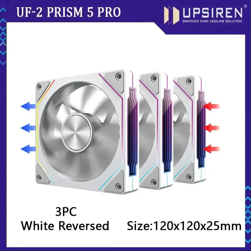 PRISM RIOT UF-2 PRO | 120mm 9-Blade ARGB Metalstorm Fan – Shred Heat, Not Riffs