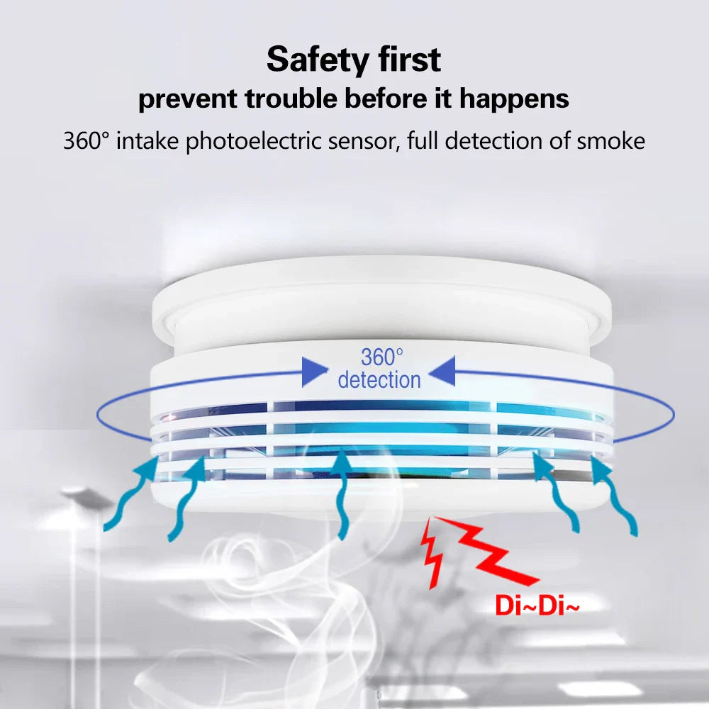 Tuya Wifi Smoke Slayer — 80dB Fire Alarm with Smart Life Edge