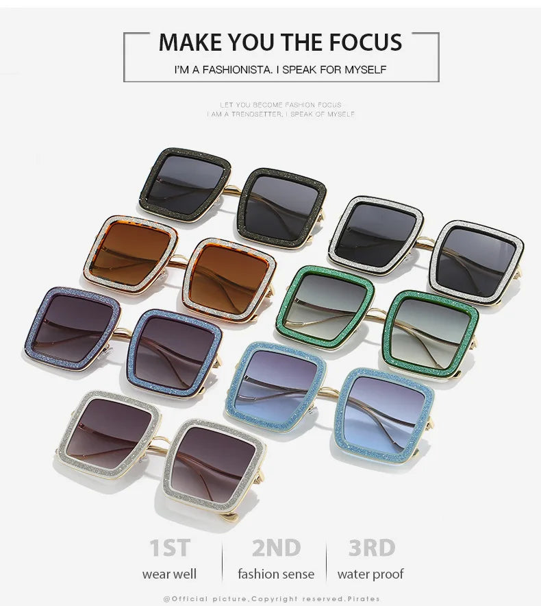 Glitter Vortex Shades – Rockstar Ice-Out Sunglasses for Unapologetic Legends