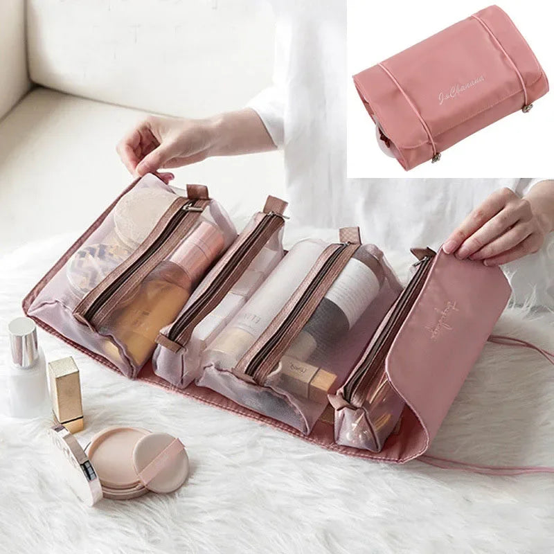 Bag of Holding: Ultra-Clever Travel Cosmetic Case for Women | Zippered Makeup & Toiletry Vault for Organized Queens