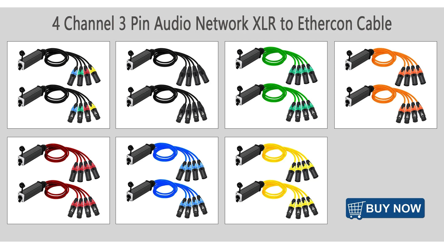 "Cable to the Grave" Ultra Shielded Cat5/Cat6 LAN Line – 0.3M-100M Stage-Ready STP/SFTP Ethernet Cable with Zinc Armor Ends
