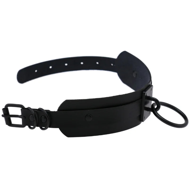 Harajuku Punk Rock Goth Choker - PU Leather Rivet Heart Cross Spike Necklace for Women, Hip Hop Bondage Jewelry