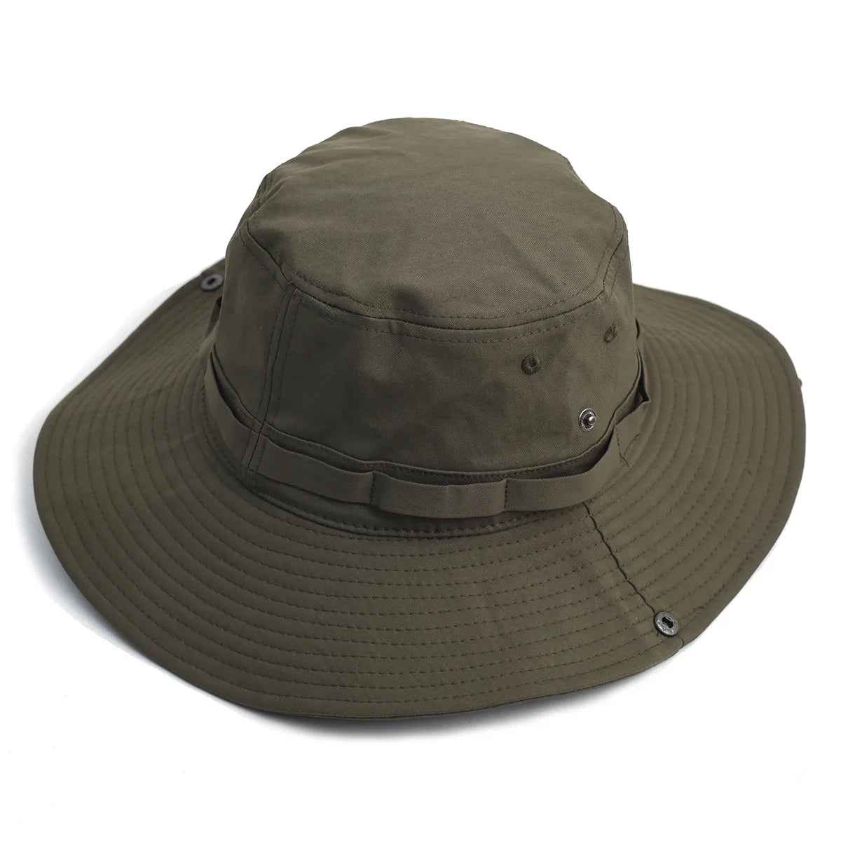 Contrast Fisherman Hat — Vintage Large-Brim Outdoor Sun Hat for Rebels, Campers & Metal Nomads