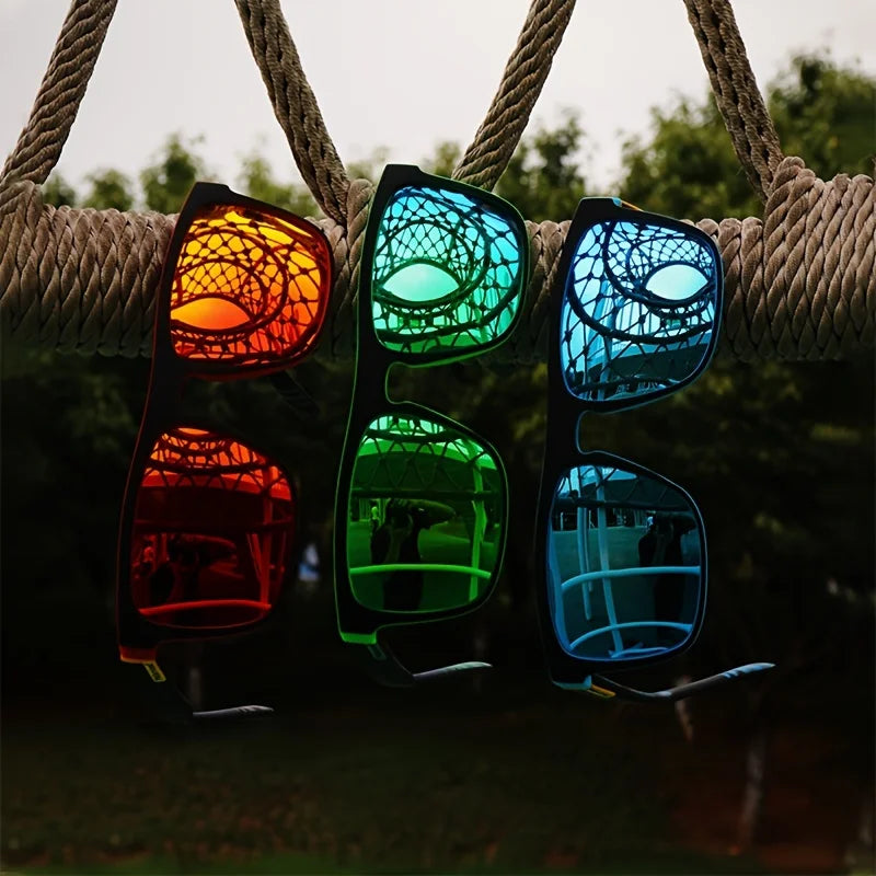 ShadowDrive 731 – Vintage Polarized Square Sunglasses for Men & Women | UV400 Mirror Lens Driving & Fishing Eyewear