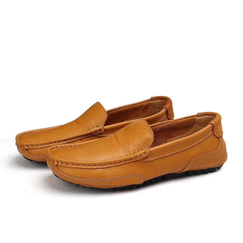 "Drive Boss Loafers" – Men’s Luxury Genuine Leather Anti-Skid Slip-On Dress & Driving Shoes