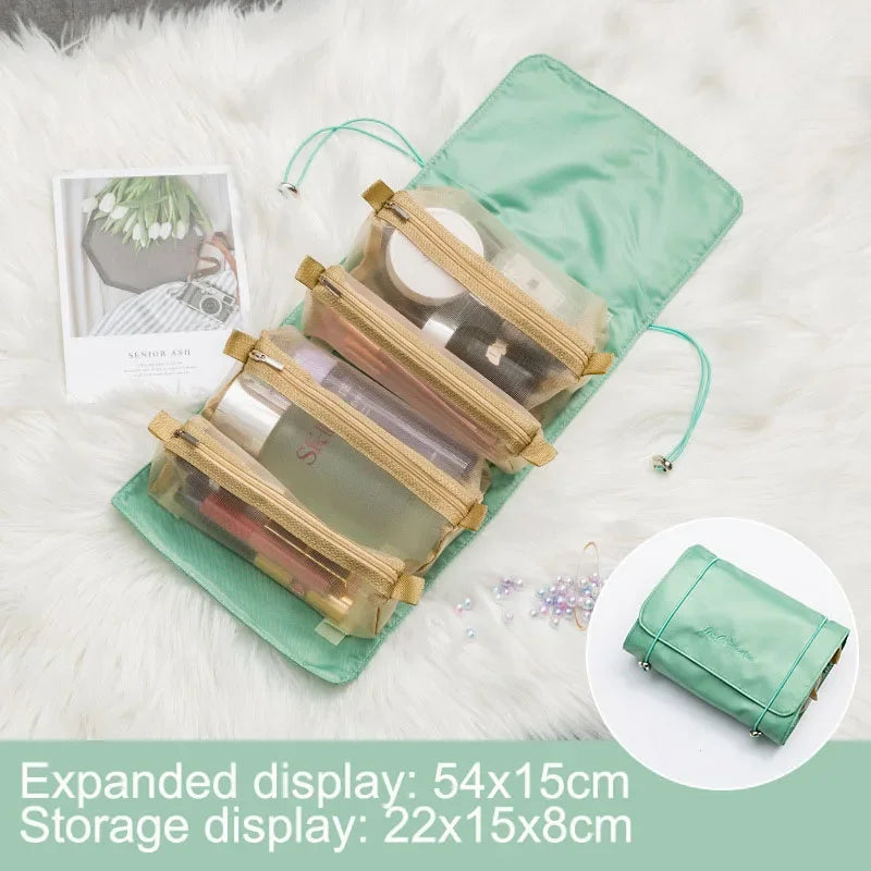 Bag of Holding: Ultra-Clever Travel Cosmetic Case for Women | Zippered Makeup & Toiletry Vault for Organized Queens
