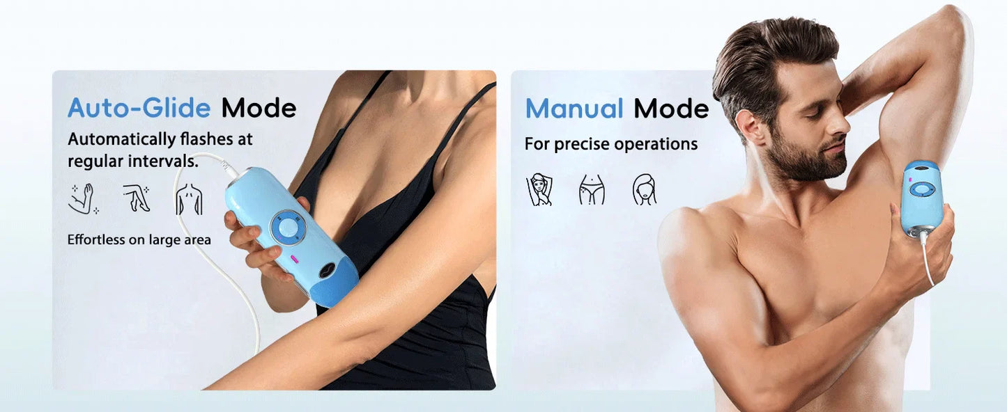 FlashQueen 5.2 – Unlimited IPL Laser Hair Removal Device with 22J Power & Lightning-Fast 0.8s Flashes for Face, Bikini & Body