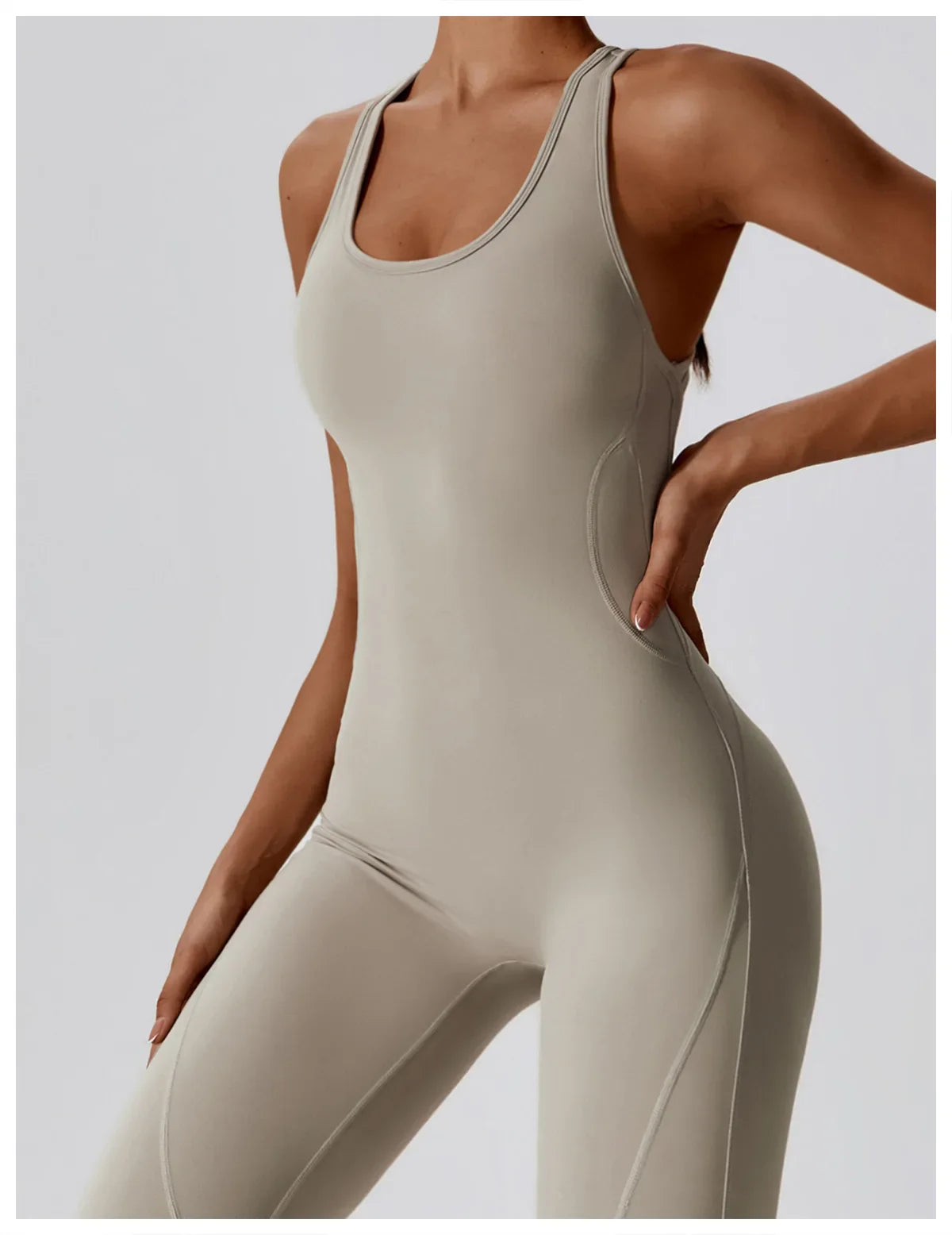 Seamless Yoga Jumpsuit - All-in-One Workout Outfit for Women