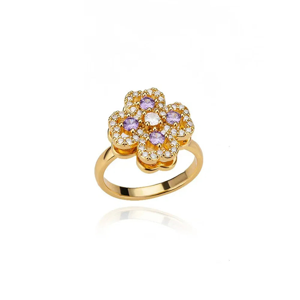 Lumé Curve Adjustable Zircon Ring — Effortless Sparkle for Every Kind of Day