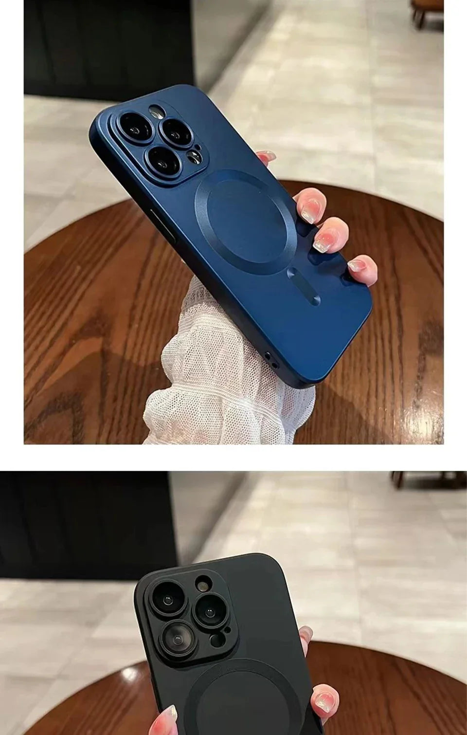 MagSafe Matte Magnetic Shockproof iPhone Case – Wireless Charging Ready ⚡📱