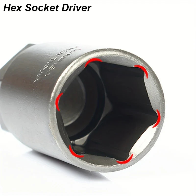 Gripzilla Hex Socket Driver Set – Snap, Drill & Dominate Every Bolt Mission (Fits All Power Drills!)