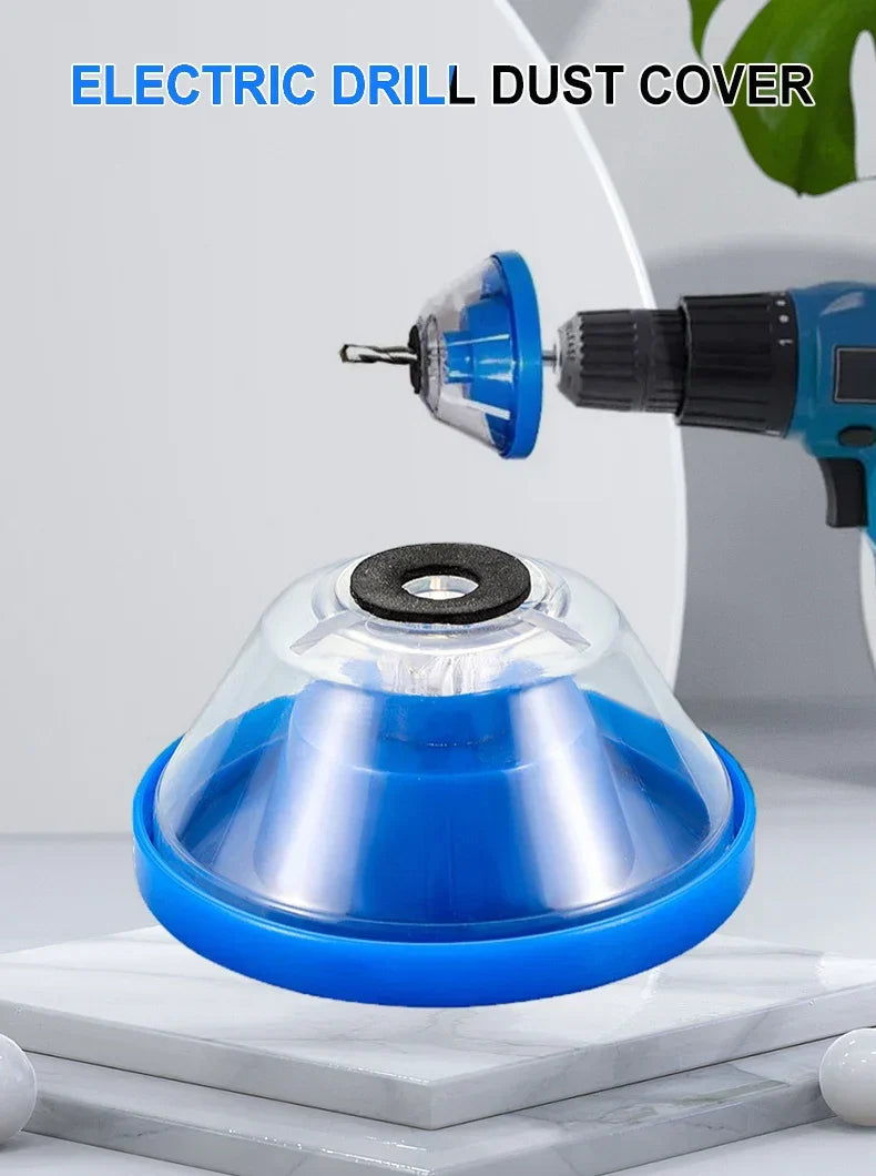 DustShield Electric Drill Dust Cover – Universal Dust Collector for Hammer & Impact Drilling