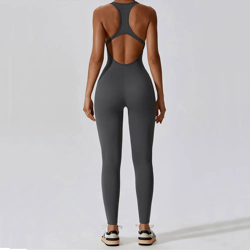 Seamless Yoga Jumpsuit - All-in-One Workout Outfit for Women
