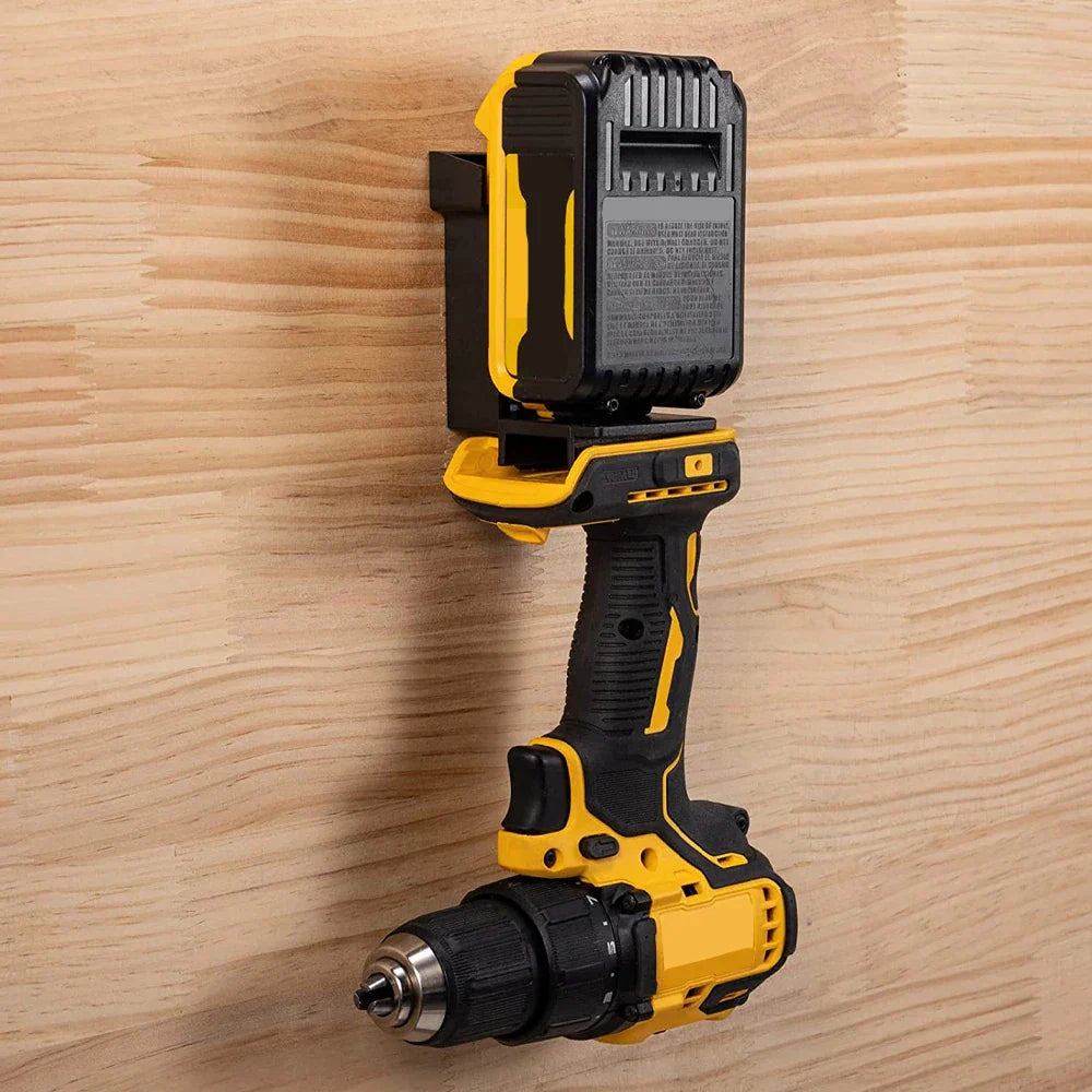 Backstage Bolt-Locker – Dual-Mount Drill + Battery Holster for Dewalt & Milwaukee 18V Power Tools