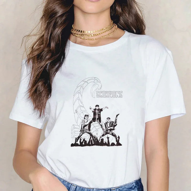 Love At First Riff: Scorpions Women’s T-Shirt for Loud Souls & Silent Judgers