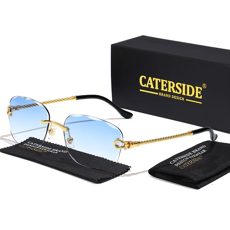 Rimcutter Royale Caterside Retro Gradient Sunglasses – Blade Lens Street Icon Shades