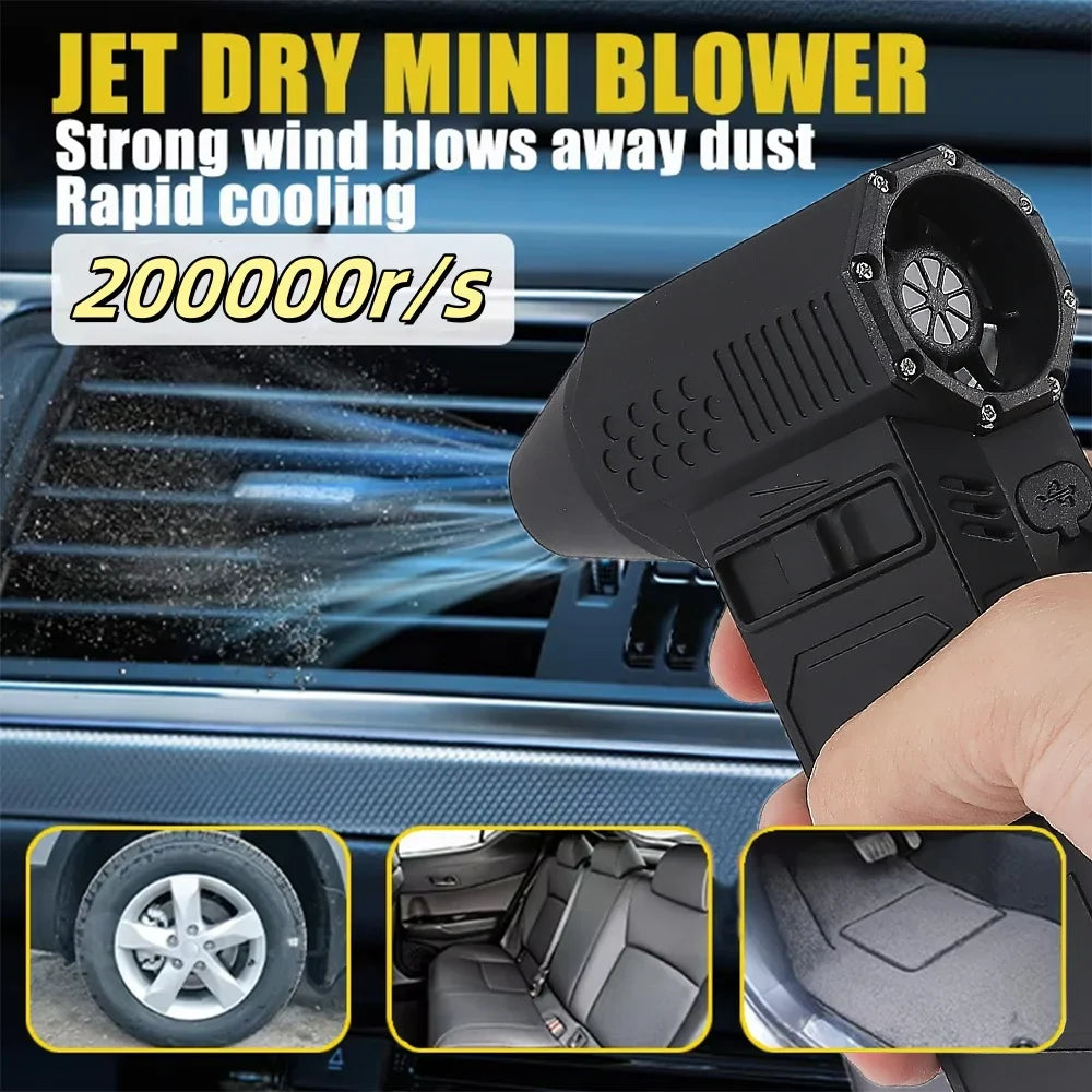 BLACKTORQ 200K RPM Turbo Air Cannon – Pro-Grade Cordless Jet Blower & Dust Cleaner with Infinite-Speed Brushless Drive