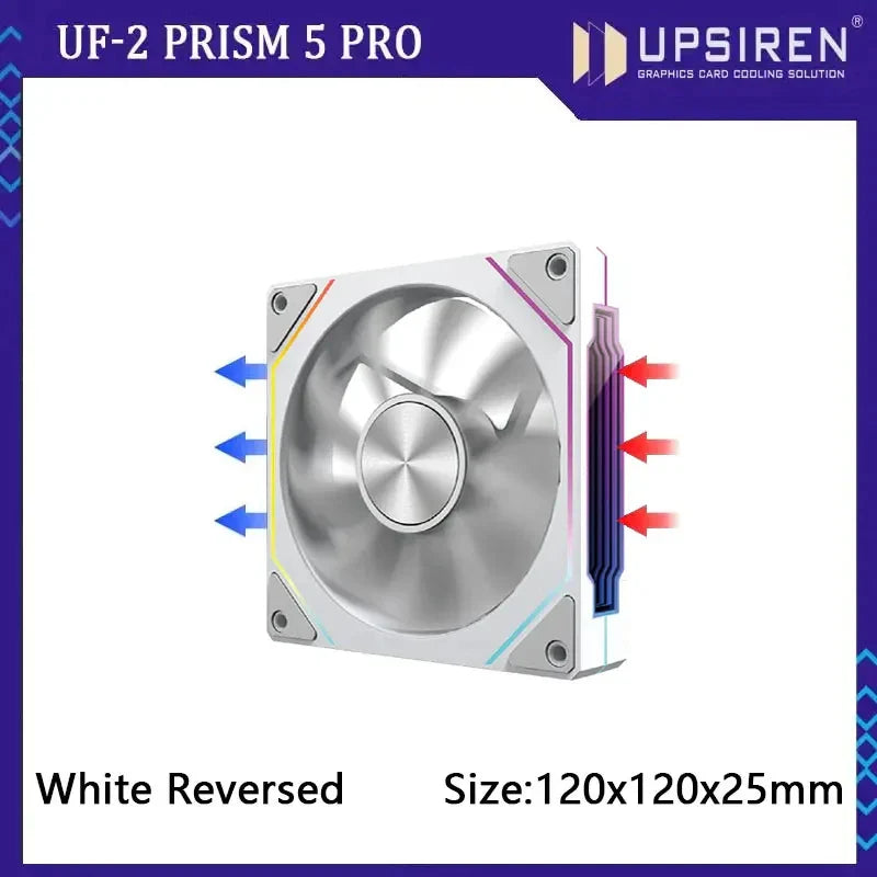 PRISM RIOT UF-2 PRO | 120mm 9-Blade ARGB Metalstorm Fan – Shred Heat, Not Riffs