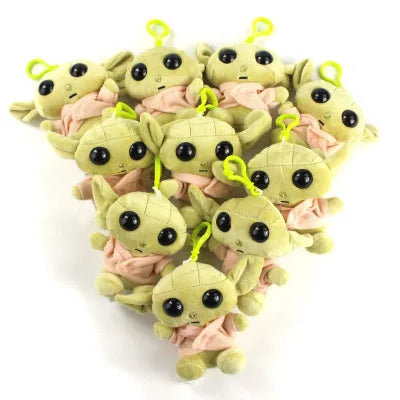💀 Grogu’s Rebel Keychain Rager – 11cm Baby Yoda Plush Punk Charm | Star Wars Mini Stuffed Backpack Buddy | Soft AF Collectible Chaos
