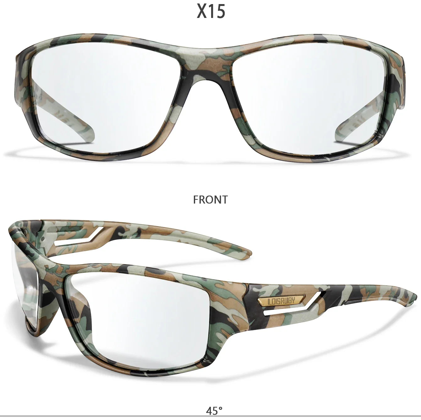 LOISRUBY CamoShift Photochromic Cycling Sunglasses – Road-Ready Vision for Every Light & Every Ride