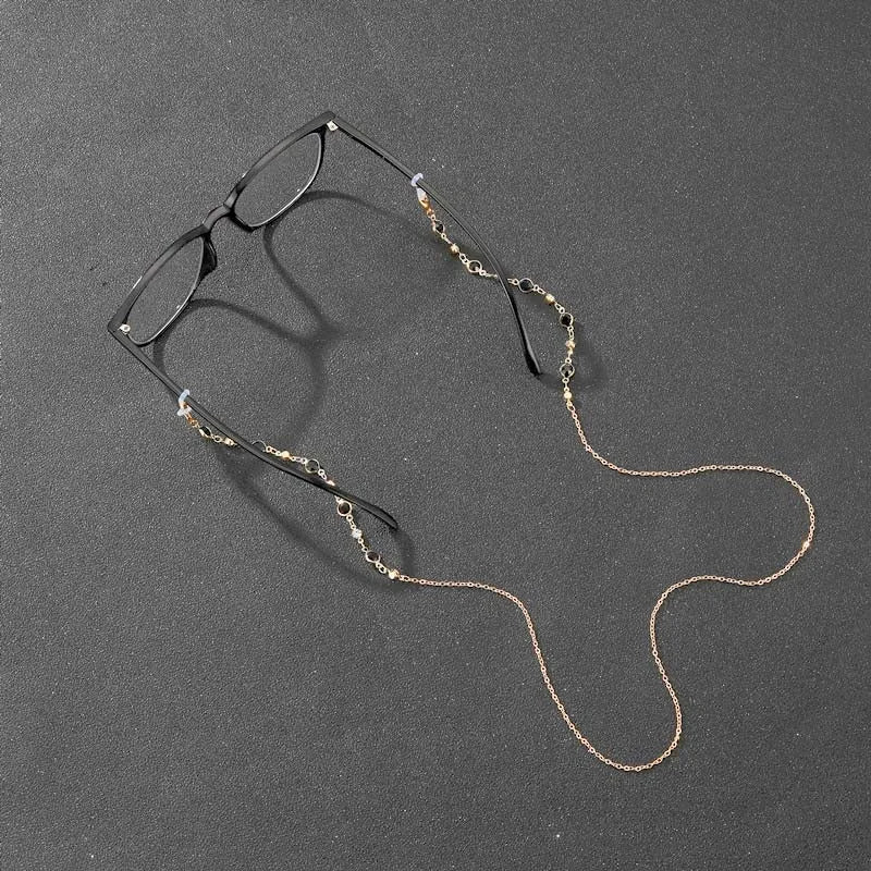 Zircon Crystal Beaded Eyeglass & Mask Chain: The Ultimate Accessory for Women