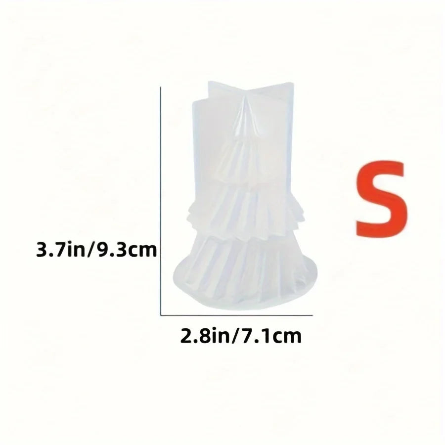 Holiday Tree Candle Mold – Silicone Christmas Tree Mold for DIY Candles, Gypsum & Resin Crafts