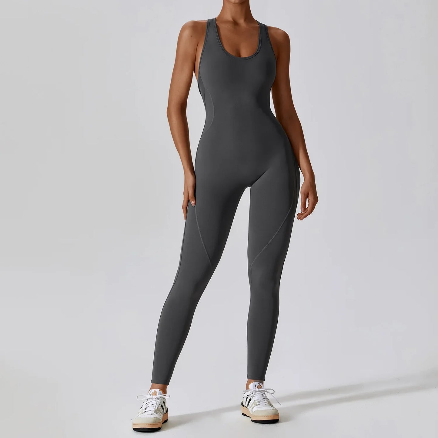 Seamless Yoga Jumpsuit - All-in-One Workout Outfit for Women