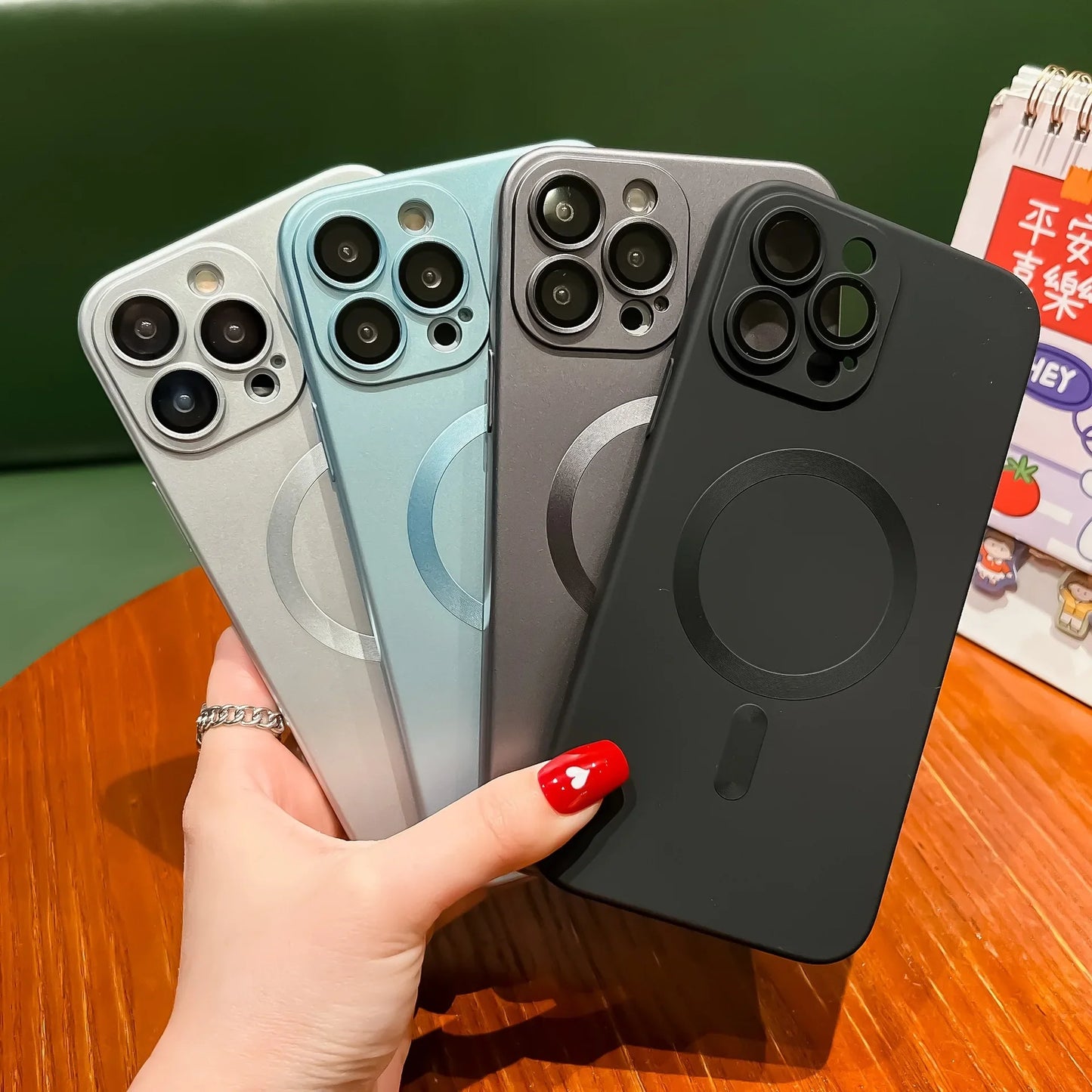 MagSafe Matte Magnetic Shockproof iPhone Case – Wireless Charging Ready ⚡📱