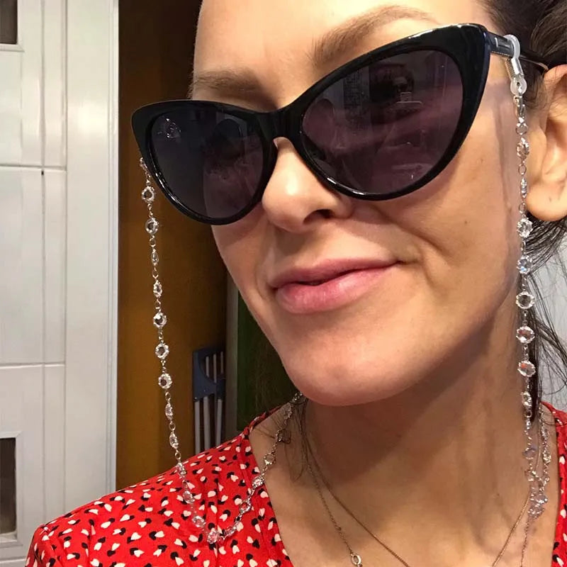 Zircon Crystal Beaded Eyeglass & Mask Chain: The Ultimate Accessory for Women