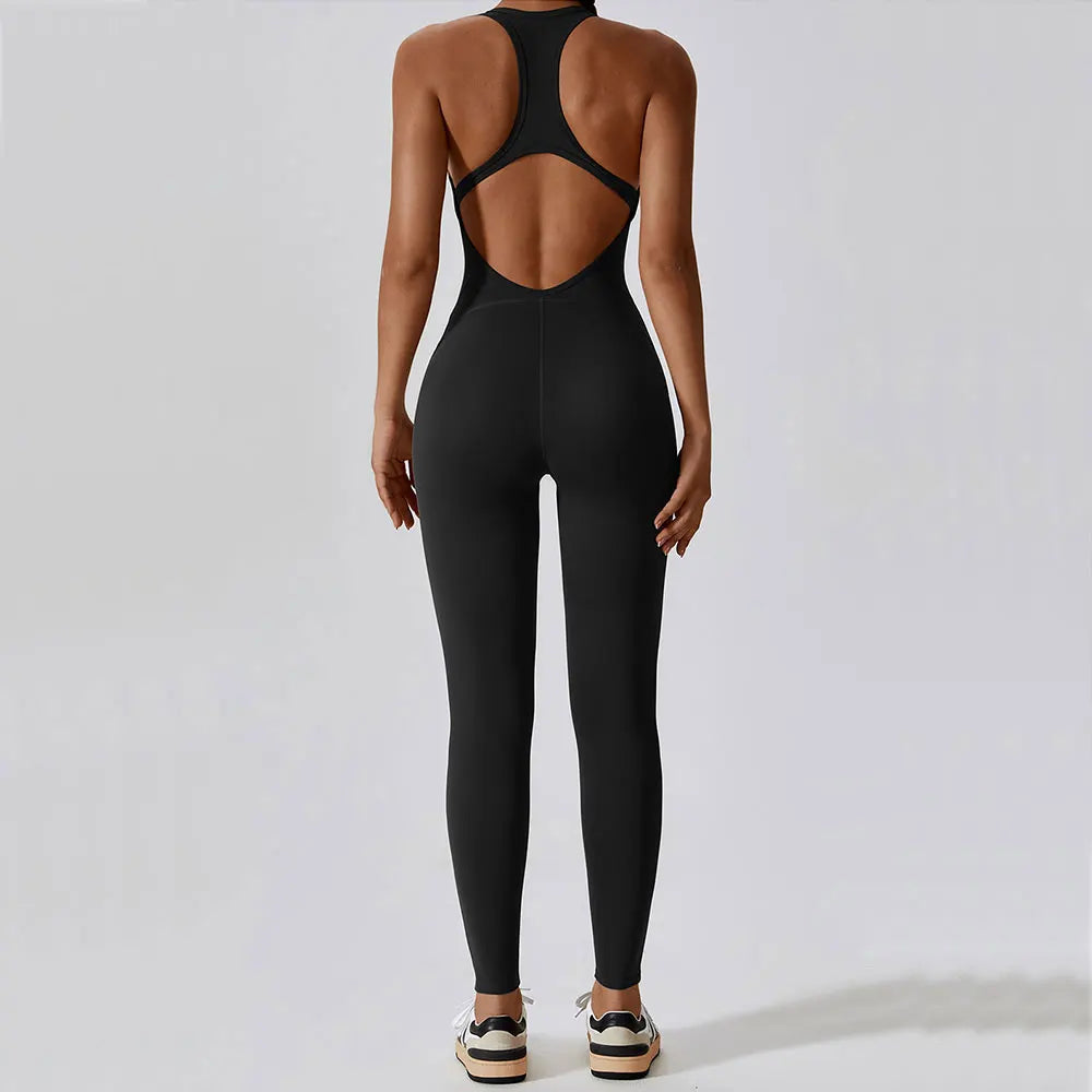 Seamless Yoga Jumpsuit - All-in-One Workout Outfit for Women