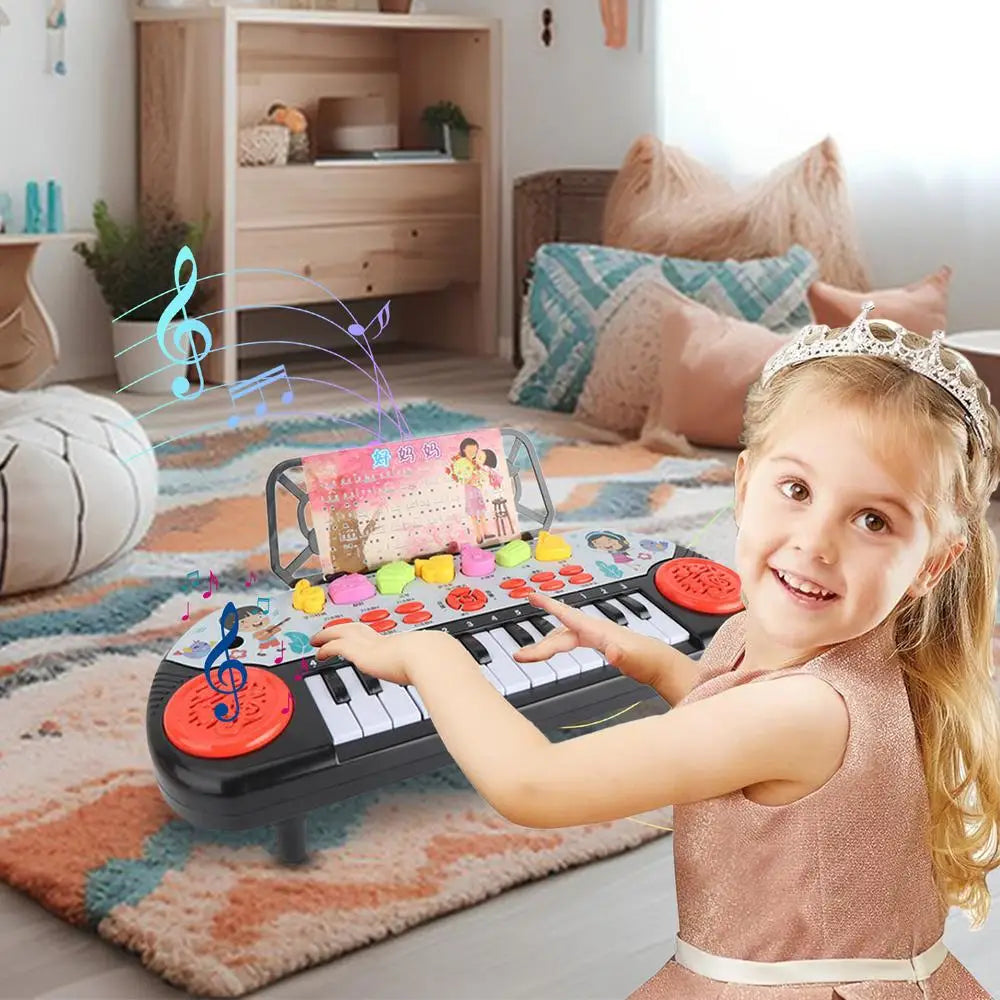 Kids Electric Piano Keyboard – Portable Musical Learning Toy With Fun Sounds & Christmas Gift Magic