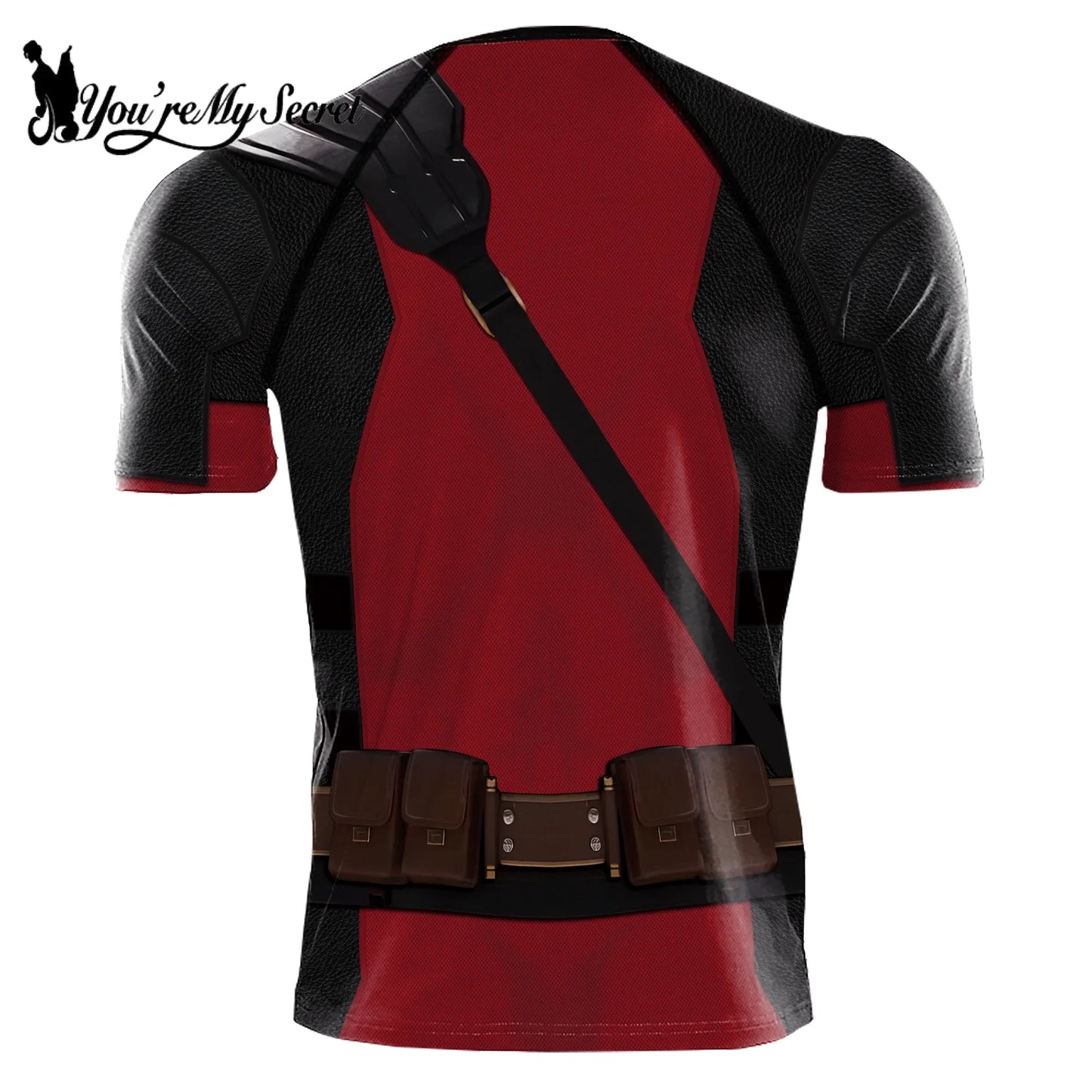 Wolverine Deadpool Superhero Compression Shirt – Men's Cosplay Costume for Halloween and Parties