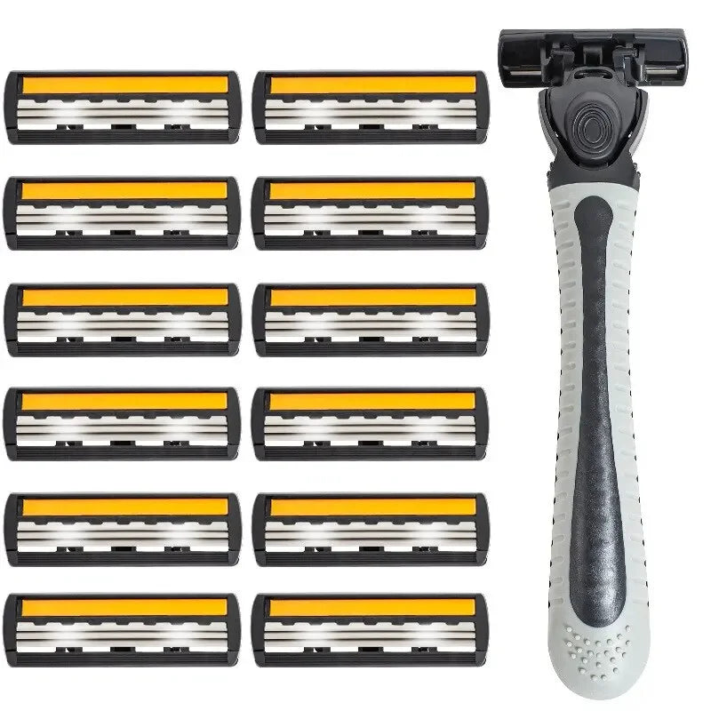 18-Head SmoothShave+ Razor Set – Reusable Triple-Blade Precision Razor for Women & Men | Face, Body, Underarm, Legs | Anti-Slip Grip & Imported Blade Power