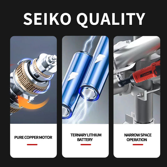 LYUWO RATCH3T RAGER — 3/8” Cordless Angle Drill & Electric Wrench Set with 2 Batteries for Auto & Mayhem Maintenance