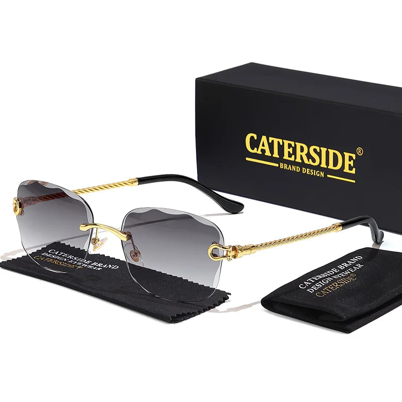 Rimcutter Royale Caterside Retro Gradient Sunglasses – Blade Lens Street Icon Shades