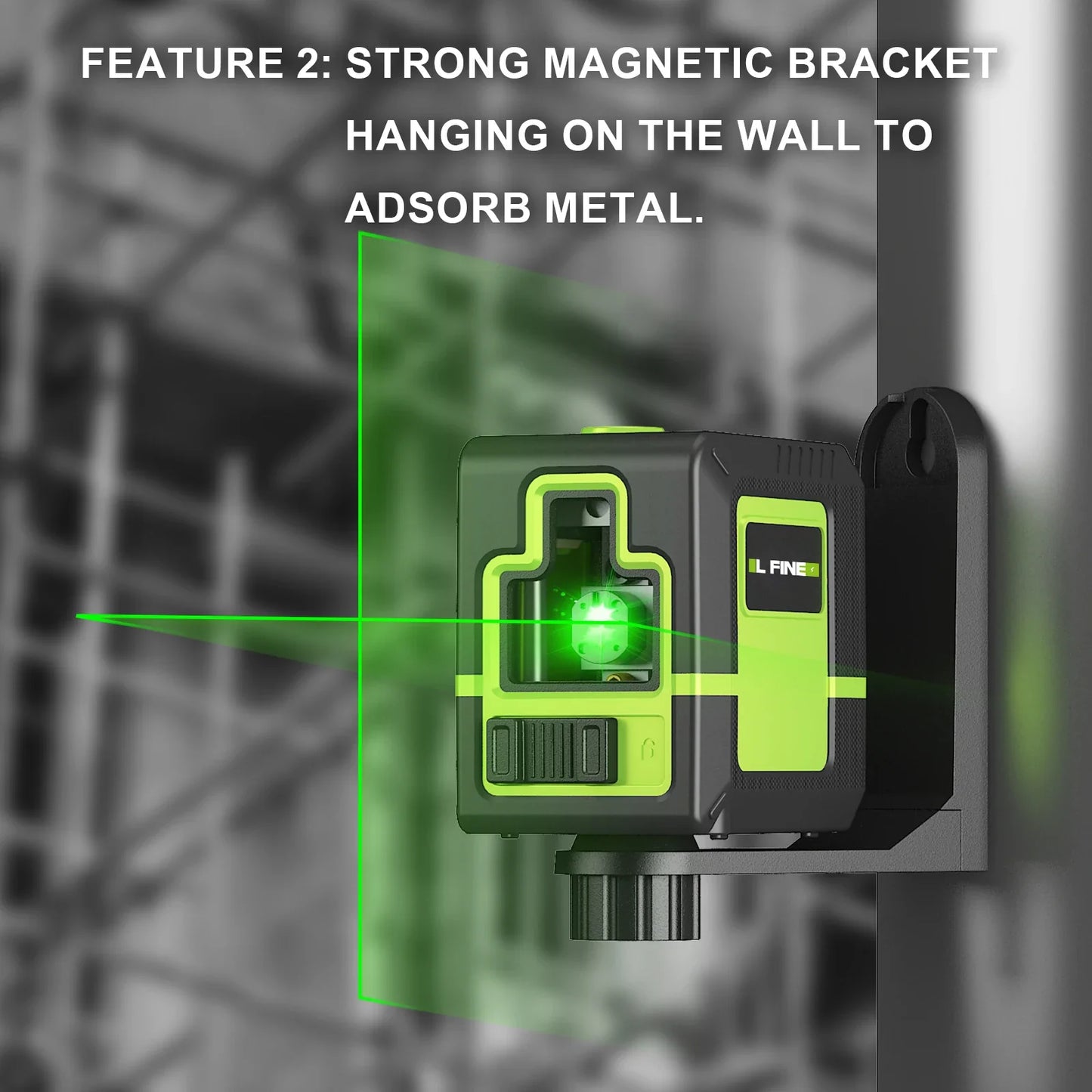 LFine 2-Line Laser Level with Tripod – Professional Horizontal & Vertical Precision 360° Self-Leveling Tool for Accurate Measurements