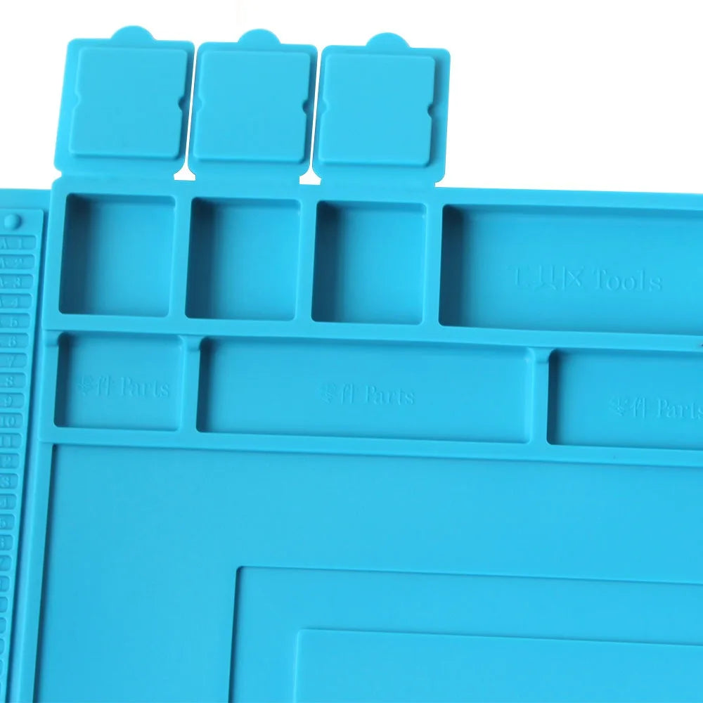 InfernoGrip™ Pro Heat-Resistant Magnetic Soldering Mat – 932°F Anti-Static Silicone Workstation for Electronics Repair