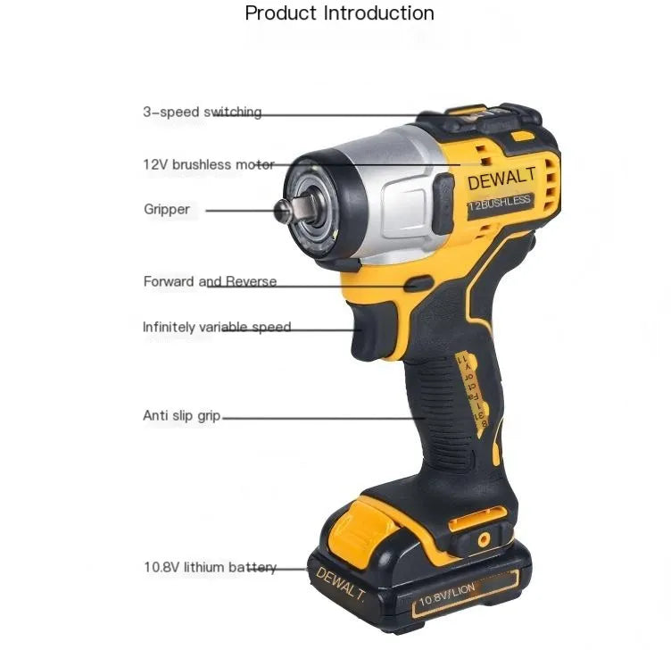 DEWALT DCF880/DCG405FN ProX Combo Kit – Cordless Impact Wrench, Angle Grinder & Drill Set with DWBAG | Brushless Power for Precision Trades