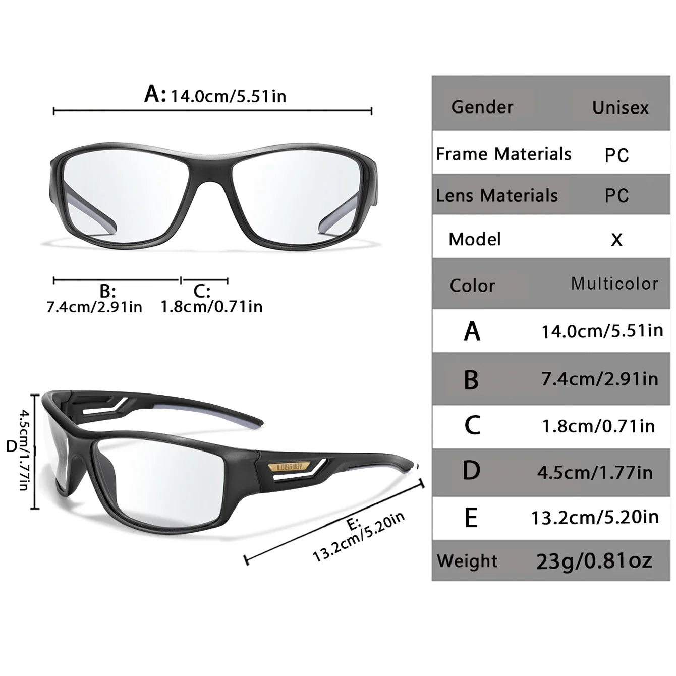 LOISRUBY CamoShift Photochromic Cycling Sunglasses – Road-Ready Vision for Every Light & Every Ride