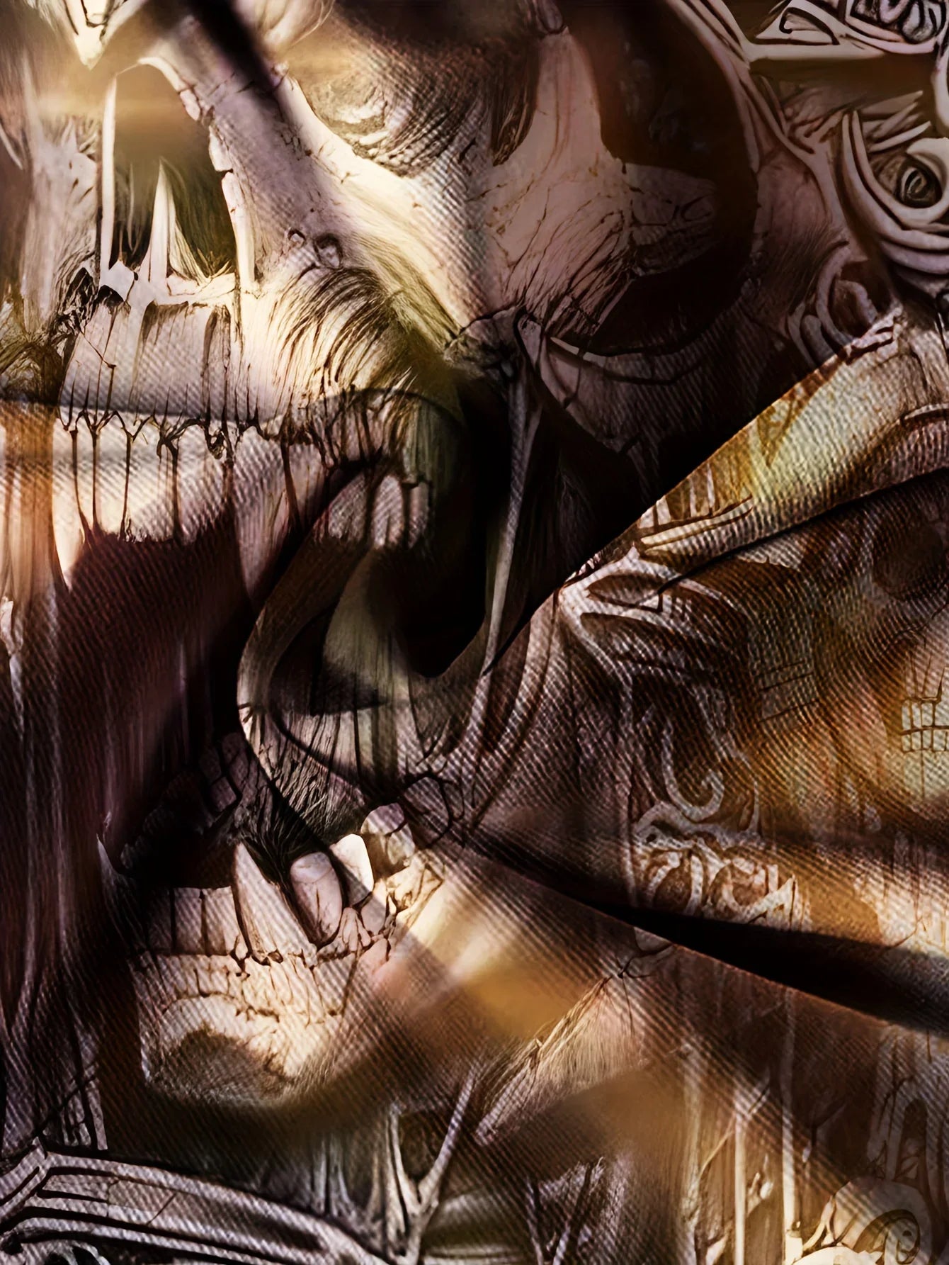 Dead Cool – Skull Print Men’s Oversized Streetwear T-Shirt (Summer Stretch Casual Tee)