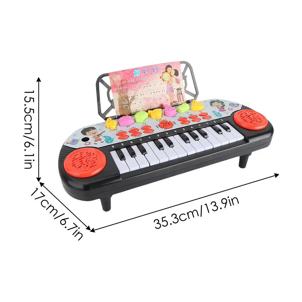 Kids Electric Piano Keyboard – Portable Musical Learning Toy With Fun Sounds & Christmas Gift Magic