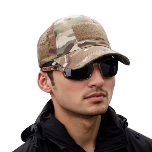 Space Souls Tactical Camo Baseball Cap – Ultimate Breathable UV Shield for Outdoor Warriors