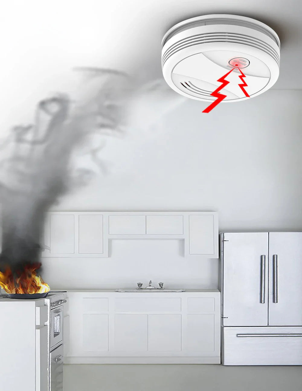 Tuya Wifi Smoke Slayer — 80dB Fire Alarm with Smart Life Edge