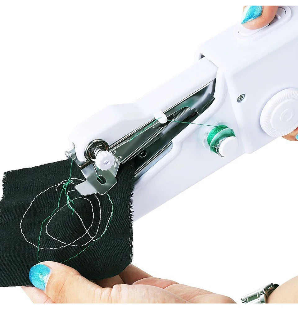 Lizard Vigilante Handheld Mini Sewing Machine – Portable Manual Stitcher for Quick Repairs, Travel & DIY Needlework