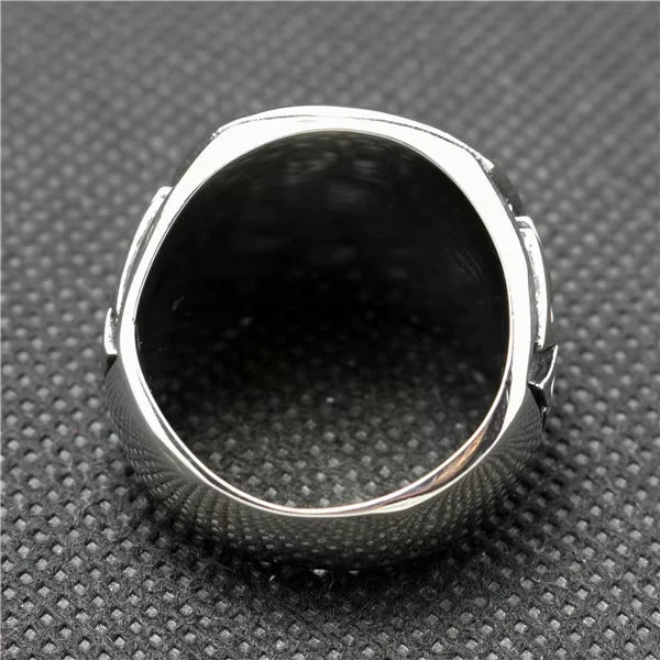 "HELLSILVER // Gothic Cross S925 Ring – Certified Street-Grade Authority for the Damned & the Dapper"