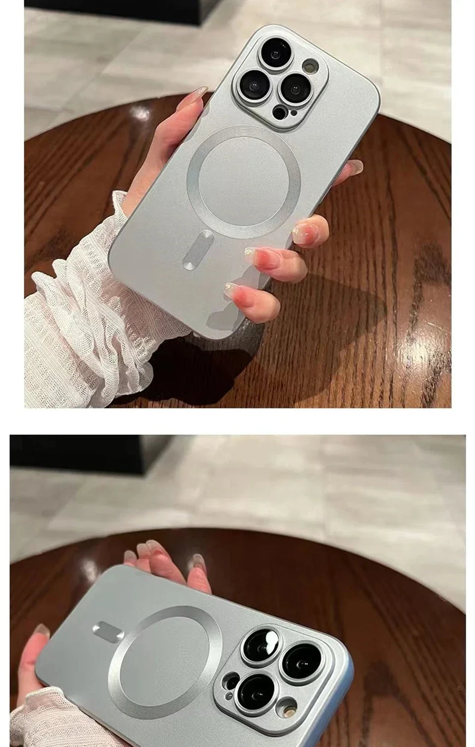 MagSafe Matte Magnetic Shockproof iPhone Case – Wireless Charging Ready ⚡📱